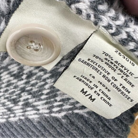 LADY Hathaway Wool Blend Knit Button Cardigan medium - Picture 6 of 6